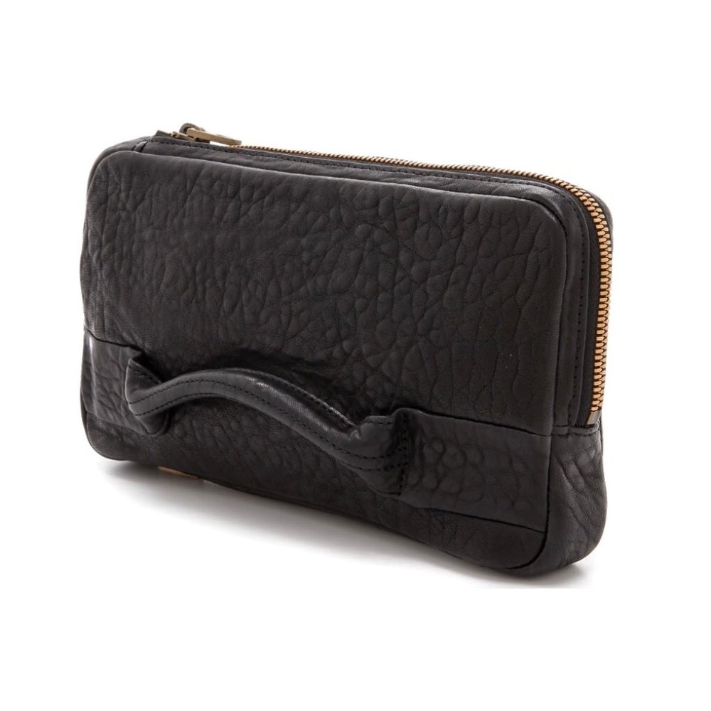 Alexander Wang | Dumbo Leather Clutch Bag in Black